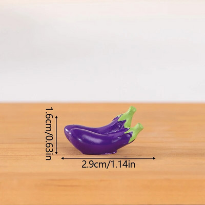 Simulált Zöldség Mini Hamis Zöldségmodell Mesterséges élelmiszerek Növényi díszek Tájkép Miniatűr Kiegészítők Lakásdekor