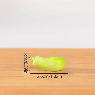 Simulált Zöldség Mini Hamis Zöldségmodell Mesterséges élelmiszerek Növényi díszek Tájkép Miniatűr Kiegészítők Lakásdekor