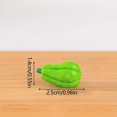 Simulált Zöldség Mini Hamis Zöldségmodell Mesterséges élelmiszerek Növényi díszek Tájkép Miniatűr Kiegészítők Lakásdekor