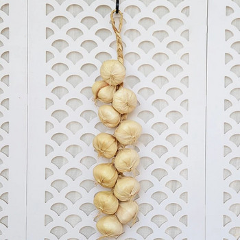 Τεχνητό σκόρδο προσομοίωσης ψεύτικο στολίδι επίδειξης λαχανικών για διακόσμηση συλλογών πάρτι κρεβατοκάμαρας σπιτιού