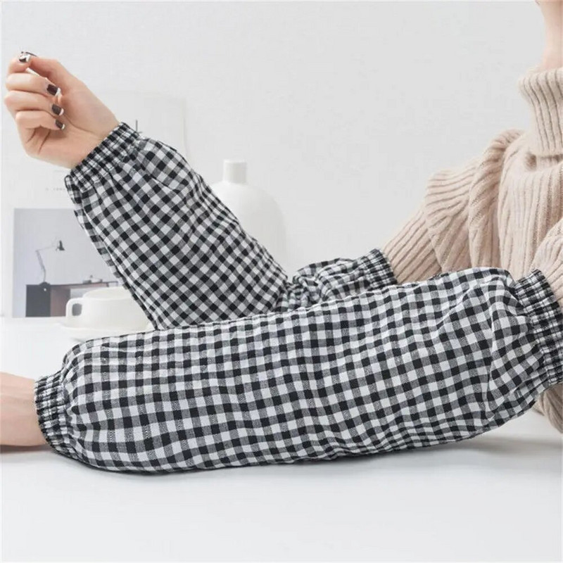 Čisti pamuk Jacquard rešetka Četiri igle Rad Otporan na prljavštinu Otporan na prašinu Kuhinjske potrepštine Rukavi Manšete Navlaka za ruke