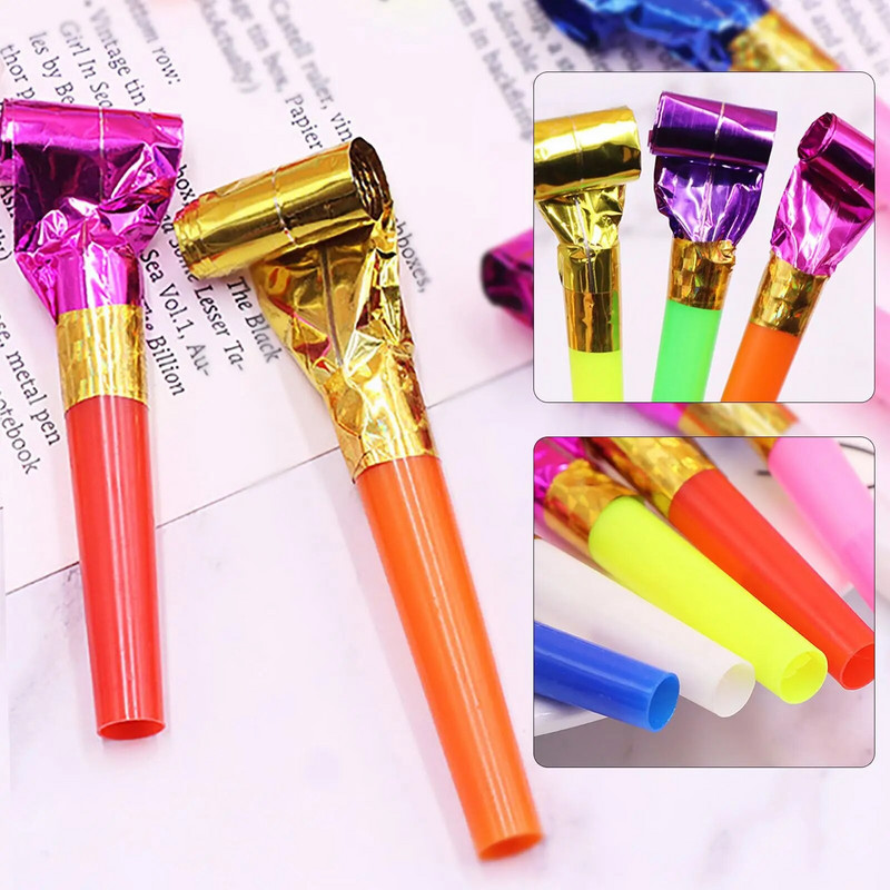 Juokingas išpūstas vakarėlio triukšmo kūrėjas, dovanos vaikams gimtadienio proga, žaidžiantys žaislai, pūsti drakono švilpukas, triukšmo kūrėjas, vakarėlio dekoras, 24 vnt.