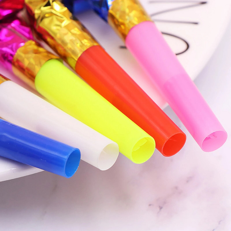 Juokingas išpūstas vakarėlio triukšmo kūrėjas, dovanos vaikams gimtadienio proga, žaidžiantys žaislai, pūsti drakono švilpukas, triukšmo kūrėjas, vakarėlio dekoras, 24 vnt.