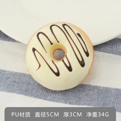 1 τμχ 5 εκ. Fake Donuts Cake Toys Simulation Donut Bread PU Fake Bread Τεχνητό Ψωμί Faux Επιδόρπιο για Διακόσμηση πάρτι σπιτιού