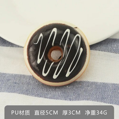 1 τμχ 5 εκ. Fake Donuts Cake Toys Simulation Donut Bread PU Fake Bread Τεχνητό Ψωμί Faux Επιδόρπιο για Διακόσμηση πάρτι σπιτιού