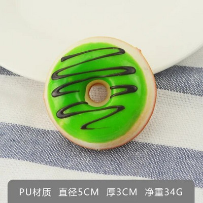 1 τμχ 5 εκ. Fake Donuts Cake Toys Simulation Donut Bread PU Fake Bread Τεχνητό Ψωμί Faux Επιδόρπιο για Διακόσμηση πάρτι σπιτιού