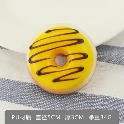 1 τμχ 5 εκ. Fake Donuts Cake Toys Simulation Donut Bread PU Fake Bread Τεχνητό Ψωμί Faux Επιδόρπιο για Διακόσμηση πάρτι σπιτιού