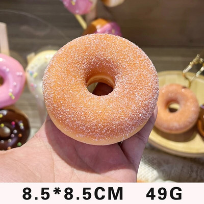 Симулация на понички Мека кухненска декорация, фалшив комплект за хляб, реквизит за гурме фотография, играчки за детски модели за фотография