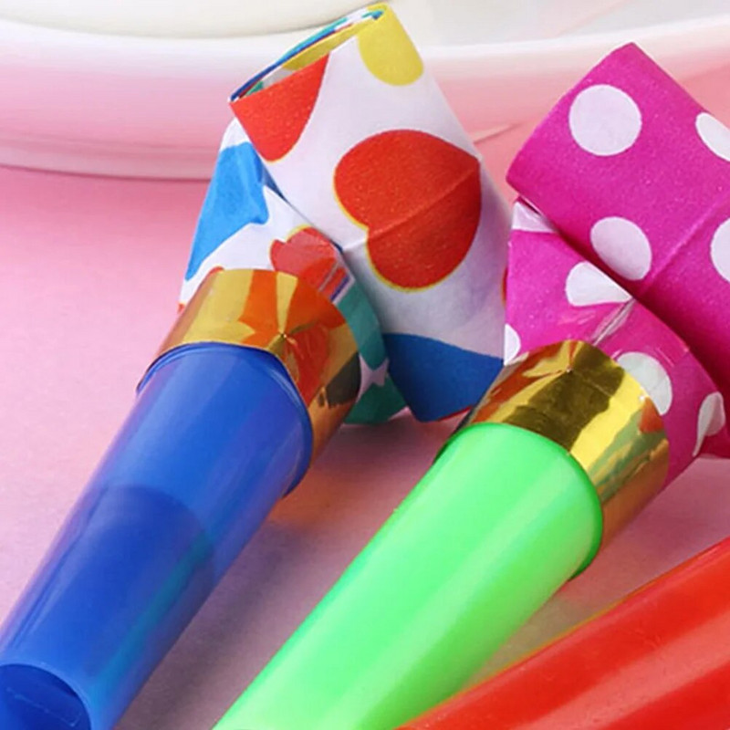 Sárkányfújó síp játékok Vicces színes sípok Születésnapi buli Zajcsillapító Fújóhenger Vidám Kellékek Játékok Gyerekeknek Ajándékok