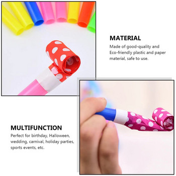 60 бр. Blowouts Noisemakers Colorful Birthday Party Blower Birthday Blow Horns Party for Carnival Cheering Reps Kids Party
