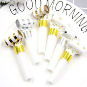 10 бр. 6CM бронзиращ издухващ дракон празнично парти за рожден ден, за да развеселите атмосферата и да вдигнете шум, детски подарък