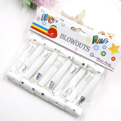 10 бр. 6CM бронзиращ издухващ дракон празнично парти за рожден ден, за да развеселите атмосферата и да вдигнете шум, детски подарък