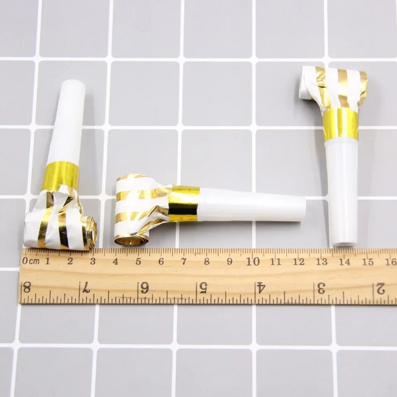 10 бр. 6CM бронзиращ издухващ дракон празнично парти за рожден ден, за да развеселите атмосферата и да вдигнете шум, детски подарък