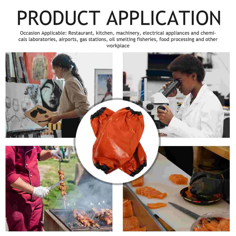 Kompozicinis vandeniui atsparus rankovės virtuvės dangtis Aliejui atsparus rankovės Rankovės Apsauginės rankovės PVC Darbinės