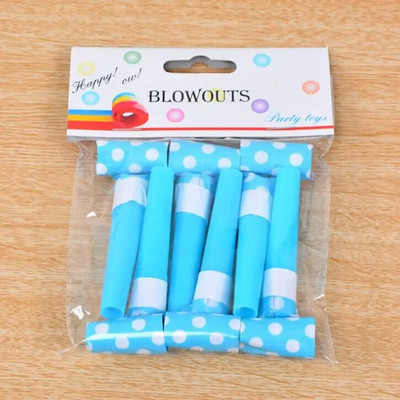 6 tk/partii Laste sünnipäevapeo müra tekitajad täpid puhumisfestival Naljakas rekvisiit Pinata laste pidusoodustused kingitus sarve vile