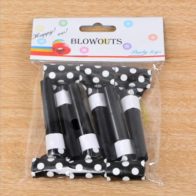 6 tk/partii Laste sünnipäevapeo müra tekitajad täpid puhumisfestival Naljakas rekvisiit Pinata laste pidusoodustused kingitus sarve vile