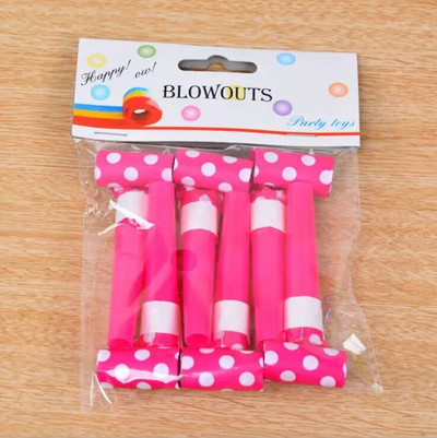 6 tk/partii Laste sünnipäevapeo müra tekitajad täpid puhumisfestival Naljakas rekvisiit Pinata laste pidusoodustused kingitus sarve vile