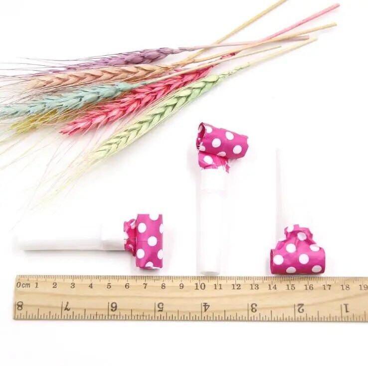 6 tk/partii Laste sünnipäevapeo müra tekitajad täpid puhumisfestival Naljakas rekvisiit Pinata laste pidusoodustused kingitus sarve vile