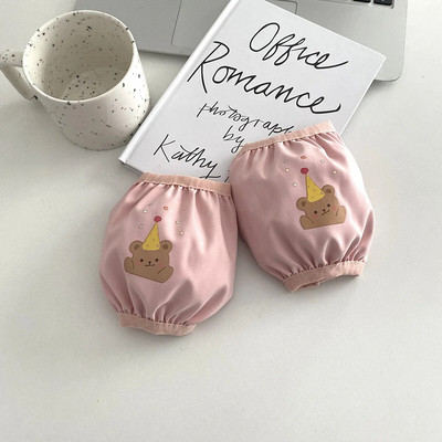 Nauja animacinių filmų spausdinimo vaikiška rankovė miela mergaičių mokyklinė rankovė, apsauga nuo užsiteršimo, vandeniui atspari vaikiška trumpomis rankovėmis LC503