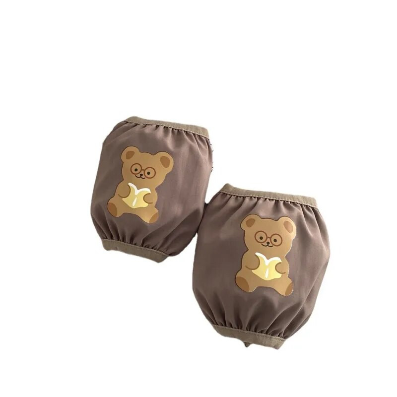 Nauja animacinių filmų spausdinimo vaikiška rankovė miela mergaičių mokyklinė rankovė, apsauga nuo užsiteršimo, vandeniui atspari vaikiška trumpomis rankovėmis LC503