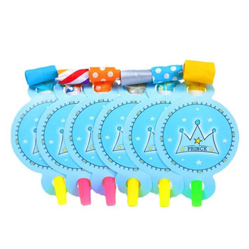 6 бр./лот пиратска игра Party Blowout Whistles football Blowing Dragon princess/prince Blowout for Kid Birthday Party Supplies