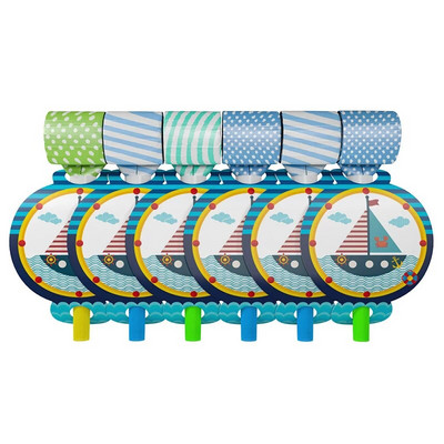 6tk/partii piraadimäng Party Blowout Whistles jalgpall Blowing Dragon printsess/prints Blowout lastele sünnipäevapeo tarvikud