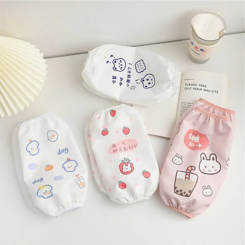 Crtani vodootporni rukavi Studentice Dugi rukavi Kućanska kuhinjska odjeća Narukav protiv obraštanja i otporan na prljavštinuLC501