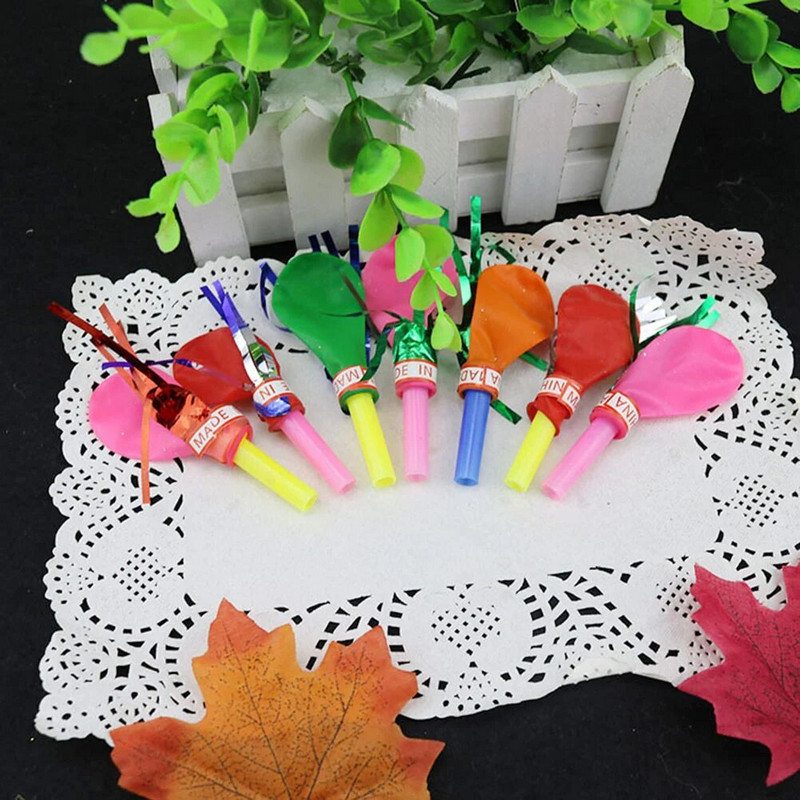 Kifújó léggömb zenés rojtos csillogó sípok kifújó játékok születésnapi karácsonyi ünnepi partira