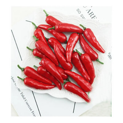 Dirbtinis netikrų vaisių augalas Mini čili aitrioji paprika „pasidaryk pats“ namų dekoravimo priedai fotografijos reikmenys 5 vnt. / maišelis