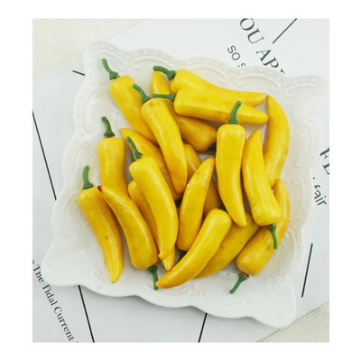 Dirbtinis netikrų vaisių augalas Mini čili aitrioji paprika „pasidaryk pats“ namų dekoravimo priedai fotografijos reikmenys 5 vnt. / maišelis