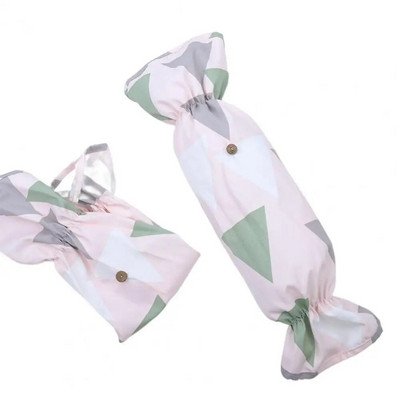 1 чифт Устойчиви на масло удължени сгъваеми еластични маншети против замърсяване Кухненски ръкави с геометричен триъгълен модел Калъфи за ръце