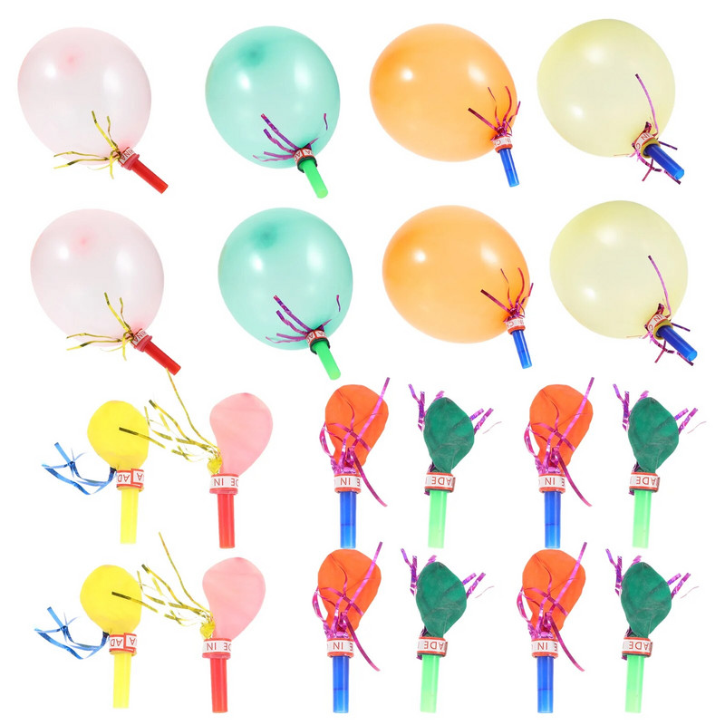 Парти свирки Noisemaker Балон Музикални издухвания Метални балони Детски издухвания