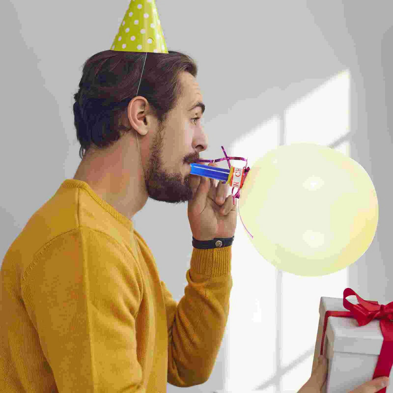 Парти свирки Noisemaker Балон Музикални издухвания Метални балони Детски издухвания