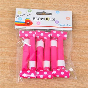 6 db/Lot Pont Színes bulifújások Sípok Gyerekek Születésnapi Party szívességek Dekorációs kellékek Gyermek születésnapi dekoráció