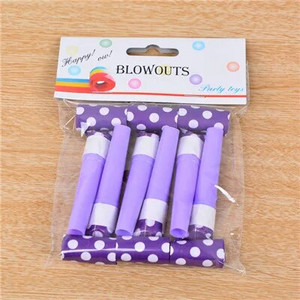 6 db/Lot Pont Színes bulifújások Sípok Gyerekek Születésnapi Party szívességek Dekorációs kellékek Gyermek születésnapi dekoráció