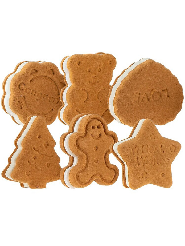 2vnt Kalėdiniai sausainiai modelio modeliavimas animacinis žaislas netikras pyragas desertinis stalas kūdikių gimtadienio desertų stalas dekoratyviniai papuošalai