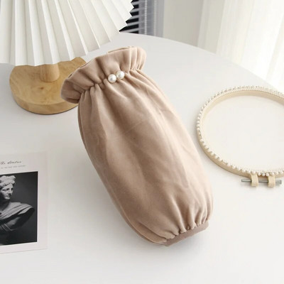 Чифт плюшен многоцветен дълъг свободен кухненски ръкав за ръце Устойчив на петна Кухненски домакински почистващ ръкав за готвене Градинарство