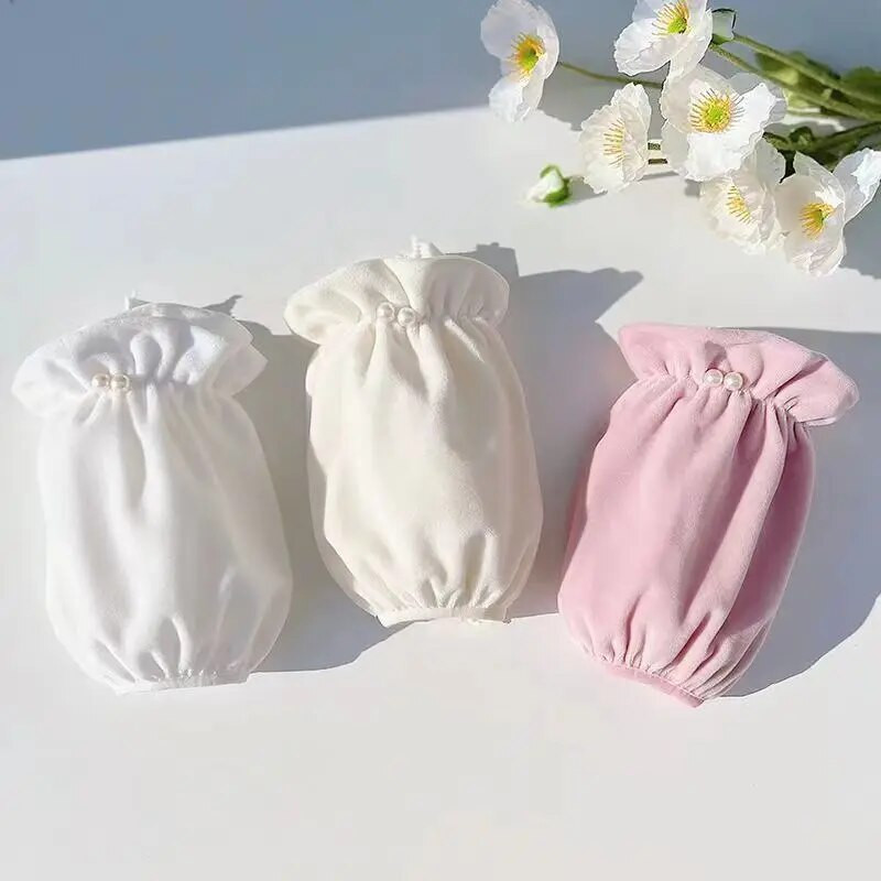 Чифт плюшен многоцветен дълъг свободен кухненски ръкав за ръце Устойчив на петна Кухненски домакински почистващ ръкав за готвене Градинарство