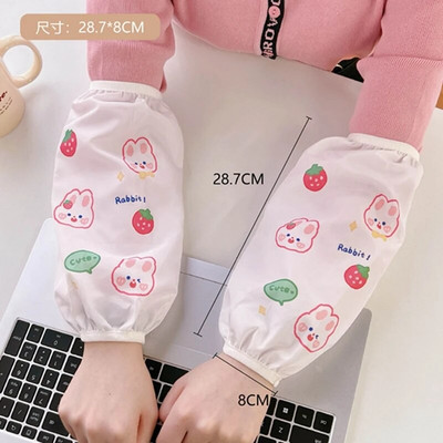 Kawaii Cartoon ujjatlan mandzsetta házimunka tisztítás szennyeződés elleni vízálló ujj ujj mandzsetta védelem konyhai kötény tartozékok