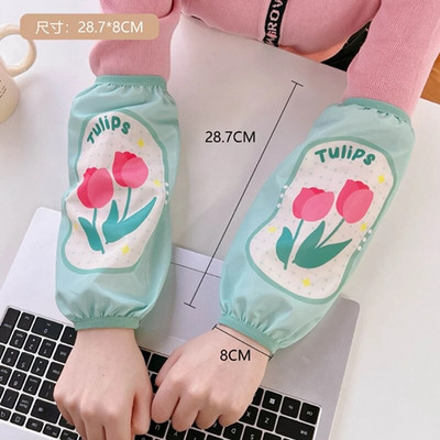 Kawaii Cartoon ujjatlan mandzsetta házimunka tisztítás szennyeződés elleni vízálló ujj ujj mandzsetta védelem konyhai kötény tartozékok