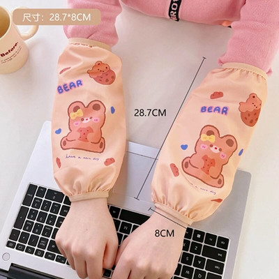 Kawaii Cartoon ujjatlan mandzsetta házimunka tisztítás szennyeződés elleni vízálló ujj ujj mandzsetta védelem konyhai kötény tartozékok