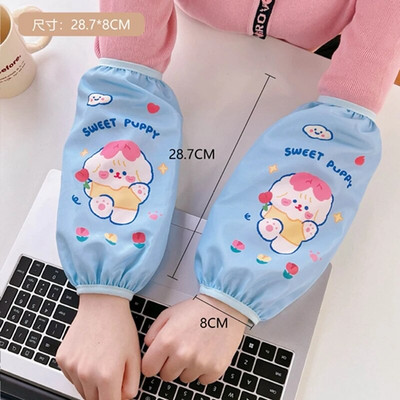 Kawaii Cartoon ujjatlan mandzsetta házimunka tisztítás szennyeződés elleni vízálló ujj ujj mandzsetta védelem konyhai kötény tartozékok