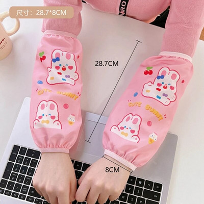 Kawaii Cartoon ujjatlan mandzsetta házimunka tisztítás szennyeződés elleni vízálló ujj ujj mandzsetta védelem konyhai kötény tartozékok