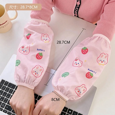 Kawaii Cartoon ujjatlan mandzsetta házimunka tisztítás szennyeződés elleni vízálló ujj ujj mandzsetta védelem konyhai kötény tartozékok