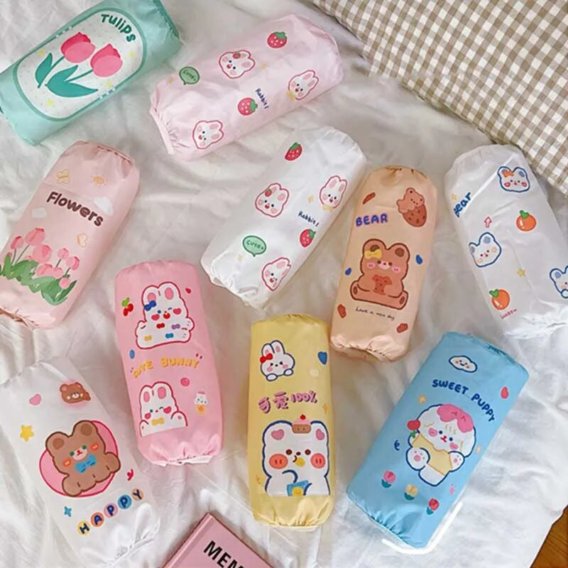 Kawaii Cartoon ujjatlan mandzsetta házimunka tisztítás szennyeződés elleni vízálló ujj ujj mandzsetta védelem konyhai kötény tartozékok
