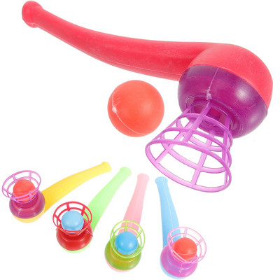Игра с плаващи топки за издухване Смешни играчки с издухваща топка Свирки за баланс Детски парти сувенири