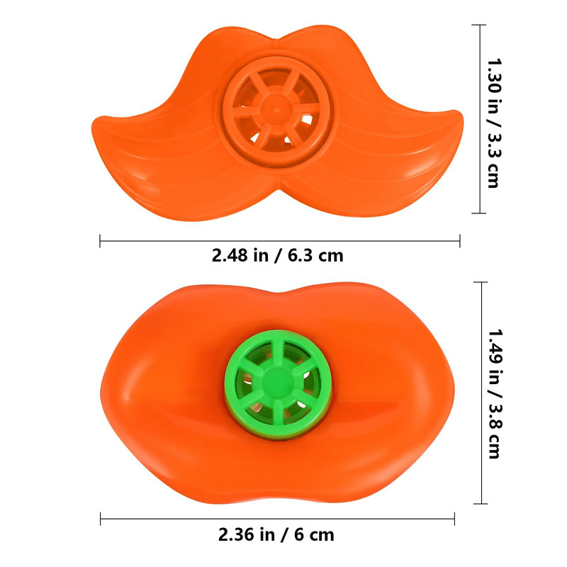 Lūpu svilpes trokšņu radītāji Bērni svilpes trokšņa radītāji ballītes labvēlīgie labumi maisiņi pildījumi smieklīgi svilpe bārda lūpas rotaļlietas
