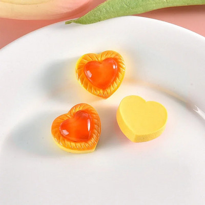 10PCS Блестящи сандвич бисквити серия кабошони от смола с плосък гръб за фиби Scrapbooking Направи си сам Аксесоари за декорация на бижута