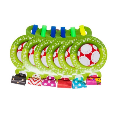 12db/tétel Új Rajzfilm Football Whistles focimeccs Rajzfilm Blowing Dragon Blowout Baba gyerek születésnapi party Dekoráció és kellékek