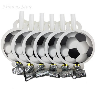 12db/tétel Új Rajzfilm Football Whistles focimeccs Rajzfilm Blowing Dragon Blowout Baba gyerek születésnapi party Dekoráció és kellékek